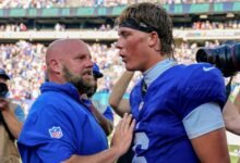 Jaxson Dart dice que ‘no es apropiado’ revelar la cita ‘explícita’ de Daboll después de ganar