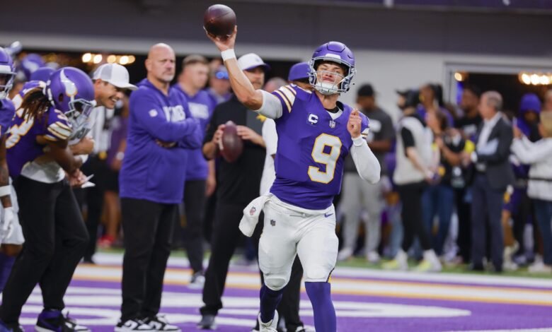 Los vikingos esperan que JJ McCarthy pueda practicar en capacidad limitada antes del juego de Browns