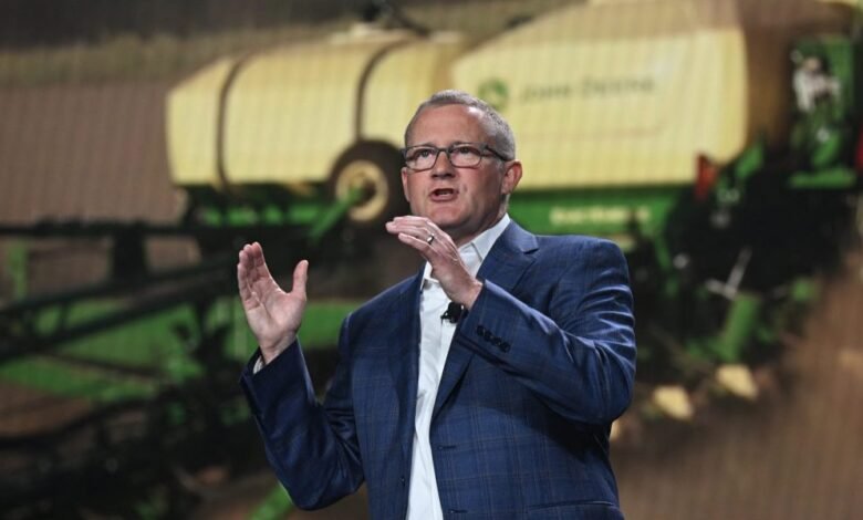 La incertidumbre de los impuestos y el descanso con China afecta en gran medida a las empresas estadounidenses y los fabricantes de John Deer no tienen excepción. La incertidumbre de los impuestos y el descanso con China afecta en gran medida a las empresas estadounidenses y los fabricantes de John Deer no tienen excepción.