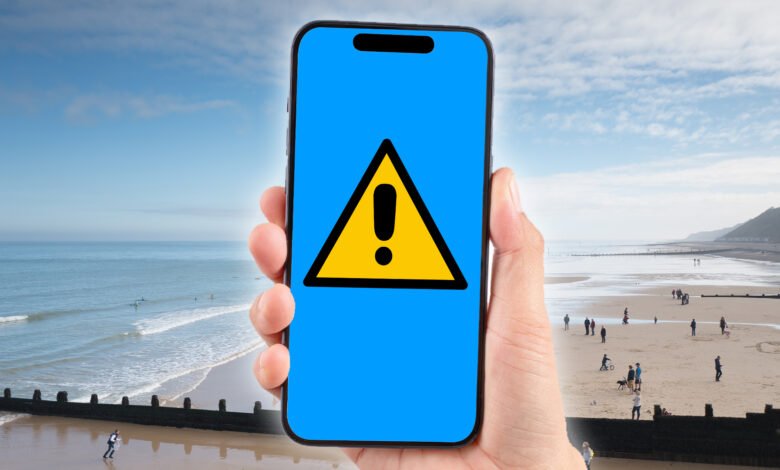 Visitantes del popular destino costero británico golpeado por costosas tarifas de roaming móviles a pesar de nunca salir del Reino Unido