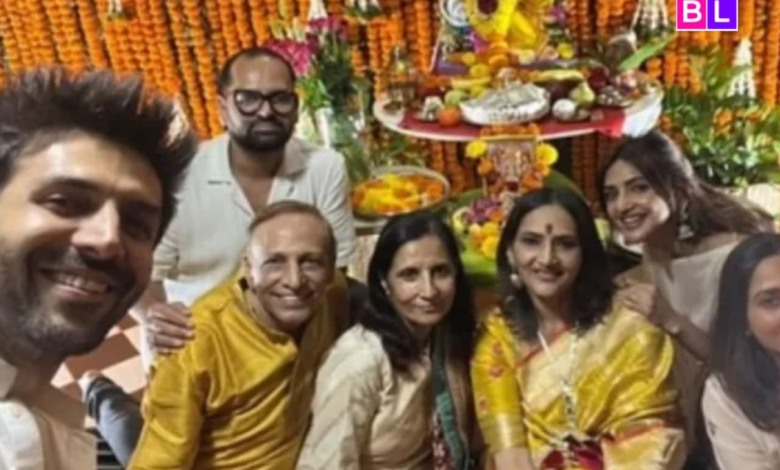 Los fanáticos notaron que Kartik Aryan se ha unido a Cellila con la celebración de Kartik Aryan Ganpati en los rumores de citas.