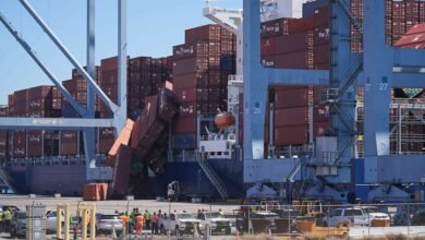 Más de 60 contenedores se caen del barco en Port of Long Beach