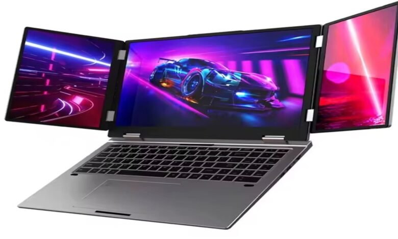 La computadora portátil de triple pantalla loca nueva intenta fusionar la potencia de escritorio con portabilidad, pero termina planteando dudas sobre la usabilidad cotidiana