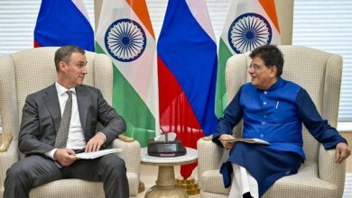 Piyush Goyal mantiene conversaciones con el vicepresidente de primer ministro ruso Dmitry Patrushev para impulsar el comercio, los lazos económicos