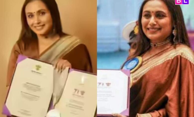 Rani Mukherjee luego usa el académico de su hija Adira en el Premio Nacional …, expresó la verdadera razón de esto …
