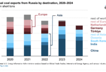 Las exportaciones de gas natural ruso a Europa redujeron una tonelada, pero …