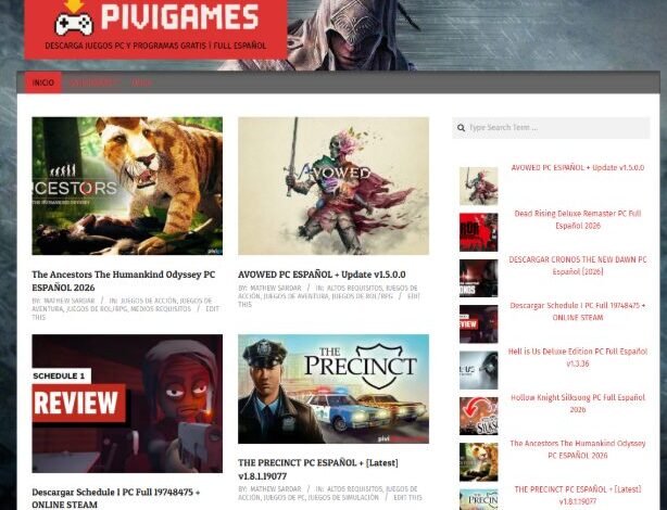 Pivigames tu puerta de entrada a descargas de juegos de alta velocidad 2026
