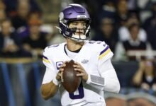 JJ McCarthy de Vikings, la prometida Katya Kuropas anunció el nacimiento de su hijo Roma en la foto