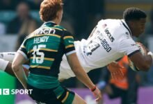 El Prem: Northampton 33-33 Exeter-Feyi-Waboso Double al regresar