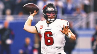 Baker Mayfield desglosa el enfrentamiento de Eagles-Bucs, su viaje de la NFL, paternidad