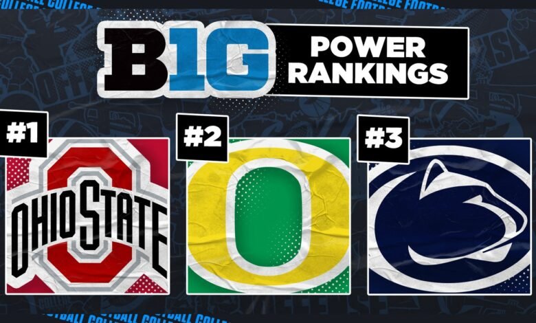 Big Ten Football Power Ranking: Oregon se disparó cuando Michigan tropieza Big Ten Football Power Ranking: Oregon se disparó cuando Michigan tropieza