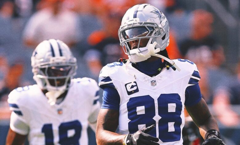 Ceedee Lamb Deads Cowboys vs. Bears temprano con lesión en el tobillo