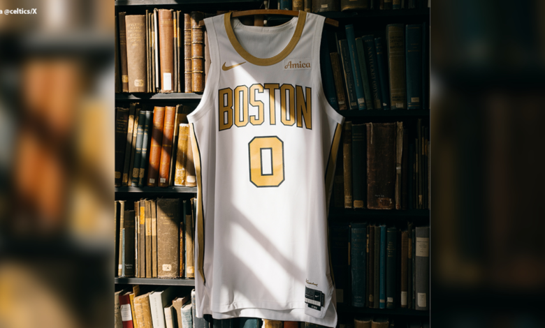 Celtics reveló la nueva versión de Gold City para la temporada 2025-26 de la NBA en la foto