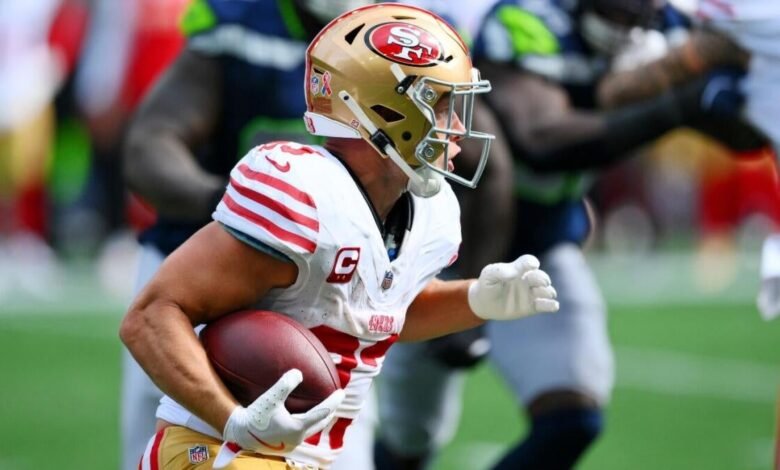 NFL DFS, Semana 4: Draftkings, Fanduel Daily Fantasy Football Picks, incluidos Drake London, Christian McCaffrey