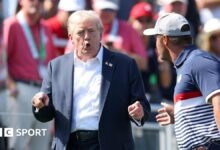 Ryder Cup: Donald Trump llegó a Bethpage Black para apoyar a los Estados Unidos contra Europa