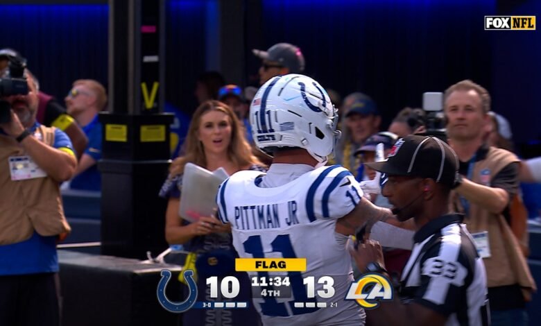 Daniel Jones encuentra a Michael Pittman para un TD de dos yardas, dando liderazgo a los Colts sobre Rams | Lo más destacado de la NFL