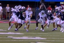 Jayce Brown le dio a TD 75 yardas, reduciendo el déficit de Kansas en comparación con Arizona
