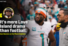 Cam Newton dijo Tagovailoa, los Dolphins tienen “el amor de la película en la isla más que el fútbol”