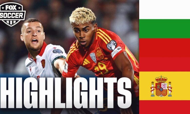 Bulgaria vs. España Resaltos calificados europeos | Fútbol