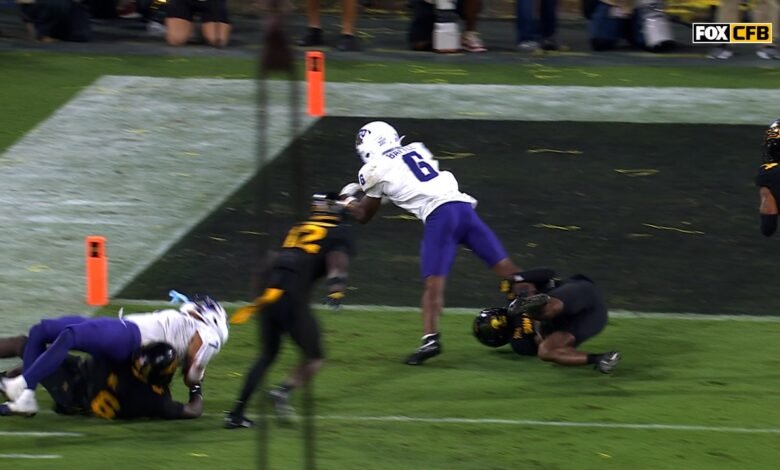 Trent Battle se apresuró a TD 13 yardas, trayendo TCU al estado de Arizona