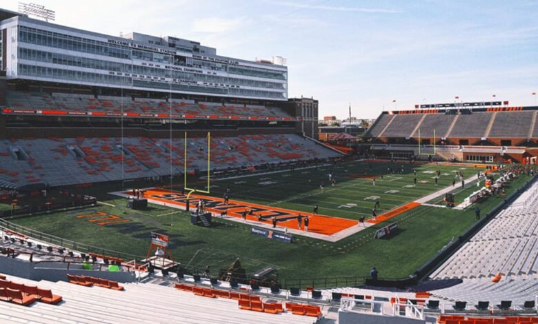 Illinois Football House, ahora ‘Gis Memorial Stadium’ después de una donación de $ 100 millones. Illinois Football House, ahora ‘Gis Memorial Stadium’ después de una donación de $ 100 millones.