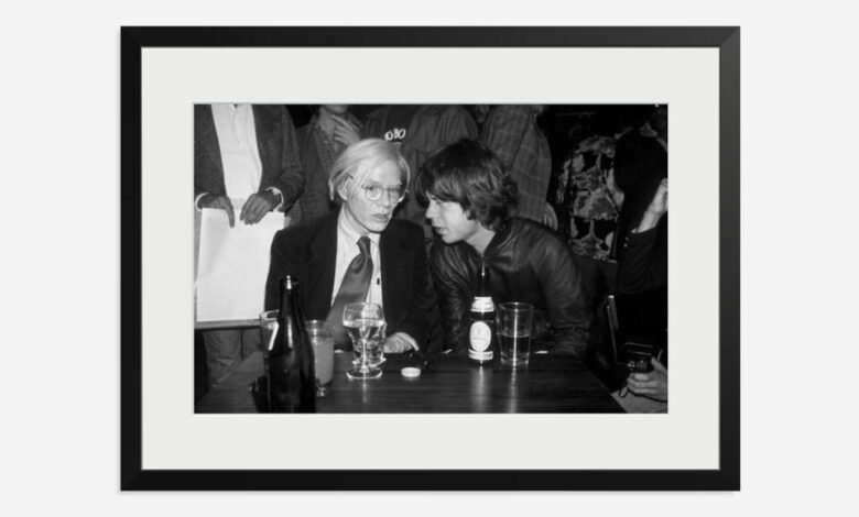 Haz estampado de fraude de Jagger y Andy Warhol