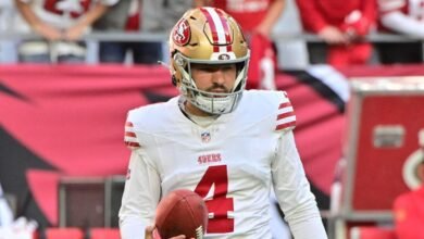 Jake Moody ha lanzado: 49ers cortó el pateador después de dos perdidos en comparación con Seahawks, informó que firmaba a Eddy Piñeiro