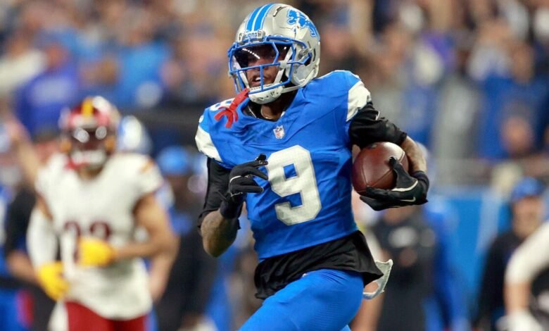 Jameson Williams: Lions Star WR Signal durante tres años, por un valor de hasta $ 83 millones por informe.