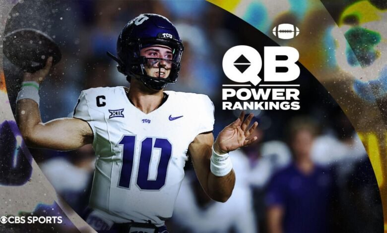 Power QB Football College: Arch Manning cae del top 50 Josh Hoover de TCU al No. 1