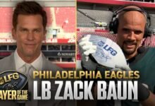 LFG Jugador de Tom Brady del juego: Eagles LB Zack Baun 🏆 Semana 4 Exclusivo digital