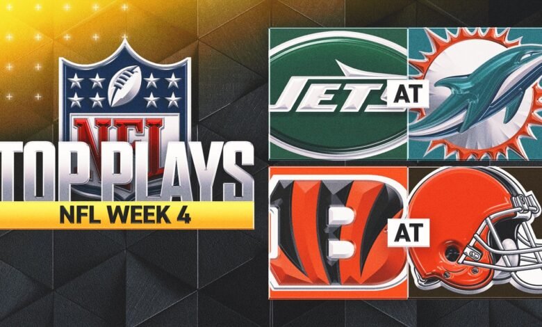 Los puntajes de fútbol el lunes por la noche, nuevas actualizaciones para Jets y Dolphins, Bengala y Bronce.