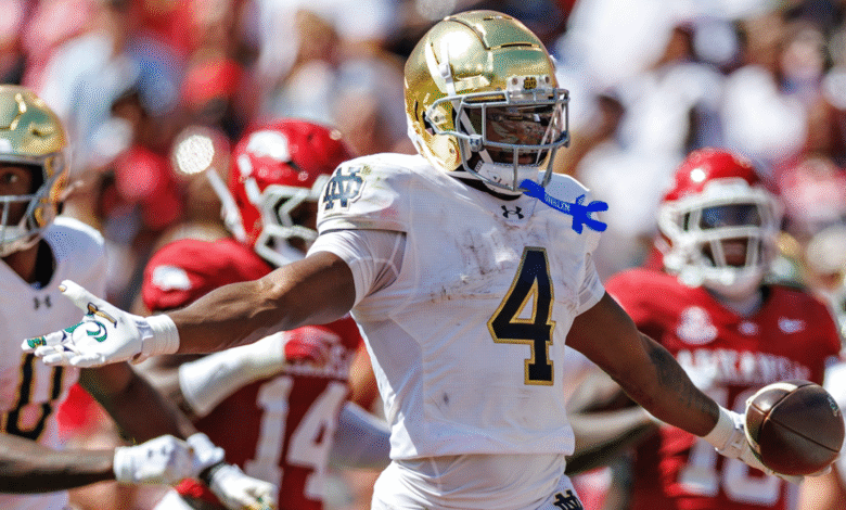 Notre Dame Reenters CFP Chat: ACC, Big 12 Chaos, explotó en Arkan Seo empujó a la gente irlandesa entre los principales concursantes.