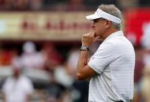 La carrera de Gus Malzahn manifestada por Gus Malzahn en Florida, donde el primer año de OC estaba derrotando nuevamente a Alabama.