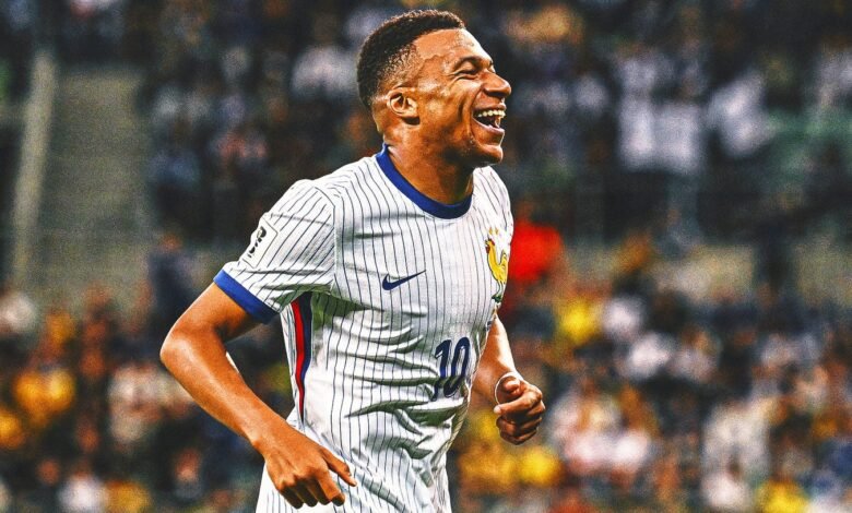 Kylian Mbappe puntúa en la calificación de la Copa Mundial, lazos Thierry Henry Record