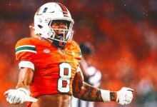 No. 10 Miami (Florida) Cava al final, el número superior 6 Notre Dame en Horror Movie 27-24
