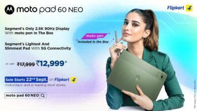 Motorola lanza Moto Pad 60 Neo con soporte de lápiz óptico y procesador MediaTek