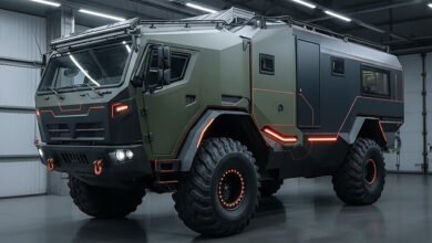 Motomosi El vehículo en la vía fuera del concepto