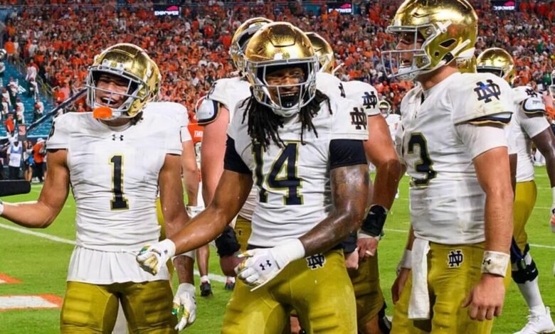 Notre Dame vs. Texas A&M predice, selecciona, probabilidades, diferenciales, vista directa