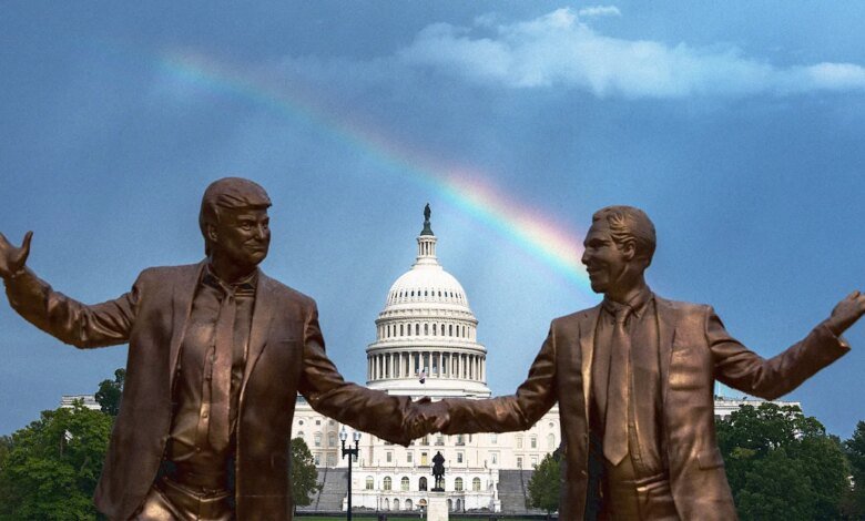 Las estatuas de Trump y Epstein son las mismas que las palabras medievales.