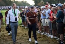 Rory McIlroy: ‘Orgulloso de ganar con lo que tenemos que pasar’ después de un día difícil con los fanáticos en 2025 Ryder Cup