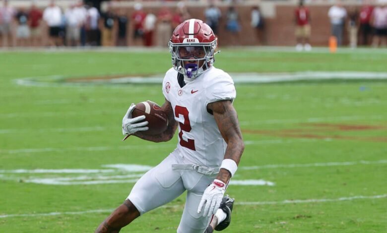 Lesión de Ryan Williams: se espera que Alabama WR juegue en comparación con Wisconsin después de experimentar protocolos impactantes