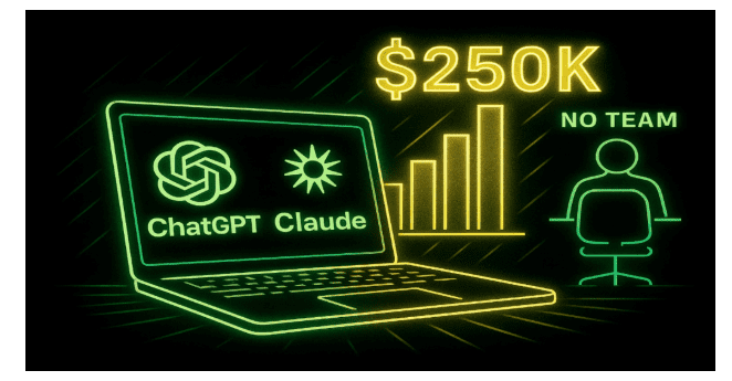 Chatgpt y Claude construyeron un ajetreo lateral de $ 250k, sin anuncios, sin equipo Chatgpt y Claude construyeron un ajetreo lateral de $ 250k, sin anuncios, sin equipo