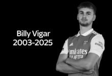 Billy Vigar: El ex delantero del Arsenal murió 21 años después de tener una ‘lesión cerebral significativa’ para jugar para Chichester City | Noticias de fútbol