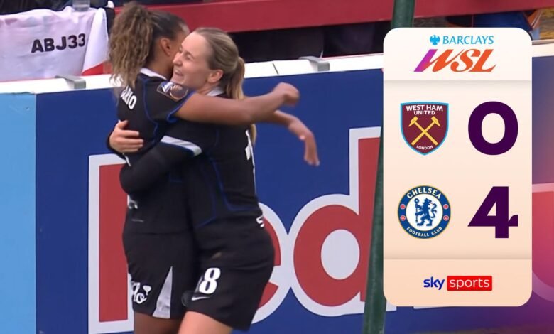 Chelsea anotó cuatro goles para castigar a West Ham