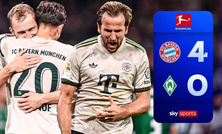 Lo más destacado: ¡Kane hace la historia de ganar contra Werder para lograr 100 goles!
