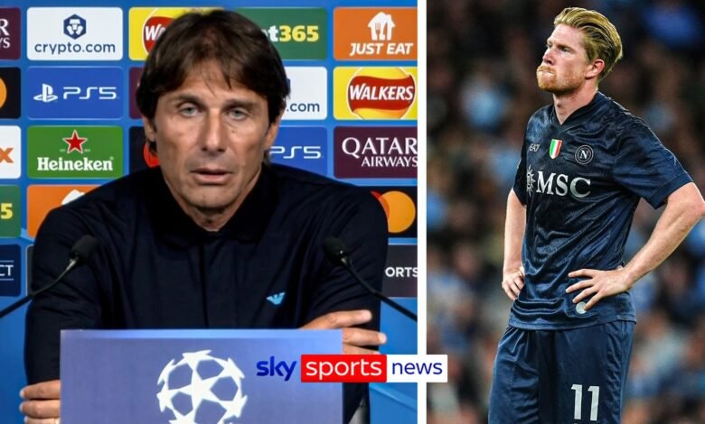 ‘Lo siento’ | Conte explicó que el KDB secundario 26 minutos después de la ciudad nuevamente