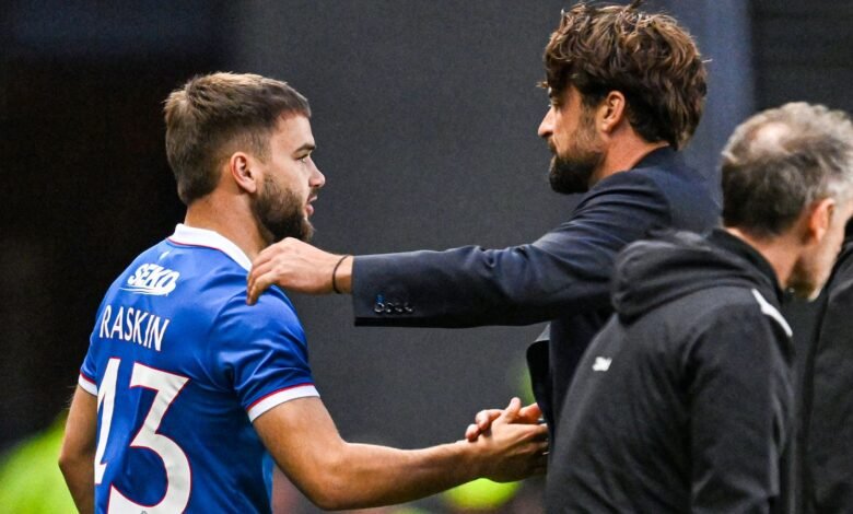 Nicolas Raskin: centrocampista de los Rangers para Miss Hearts Game, mientras que Russell Martin le dijo que tenía que revivir la credibilidad en el club | Noticias de fútbol