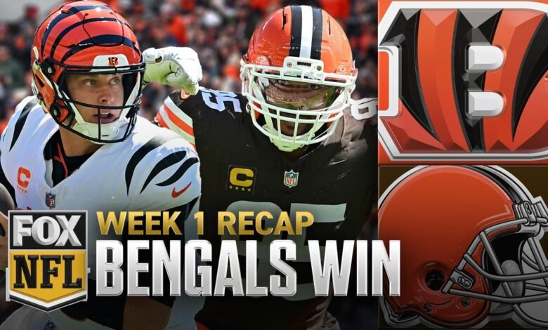 Bengals vs Browns: Daryl Johnston y Kevin Kugler rompieron la victoria de Cincinnati 17-16