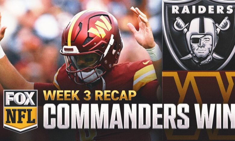 Raiders vs Commander: Mark Schlereth y Chris Myers elogiaron el viento WSH sin Daniels | NFL en Fox