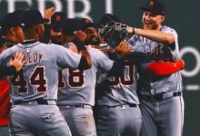Los tigres se aseguran de los playoffs con victoria sobre los Medias Rojas, evite el colapso